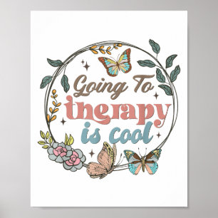 Mental Health Awareness Going Therapie ist Cool Br Poster