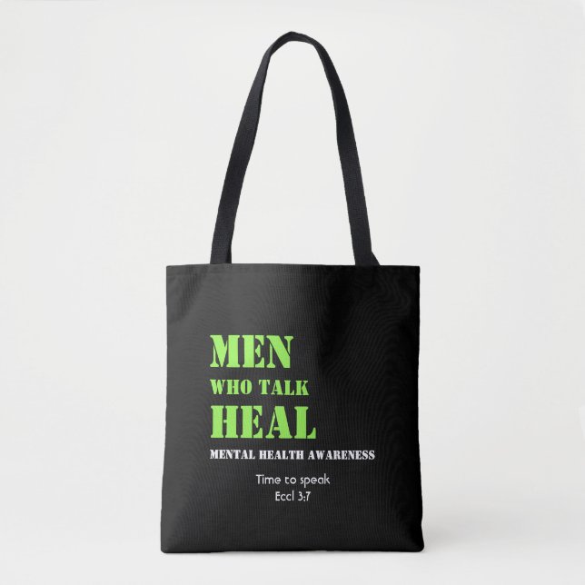 Mental Health Awareness MÄNNER, DIE GESUNDHEITLICH Tasche (Vorderseite)