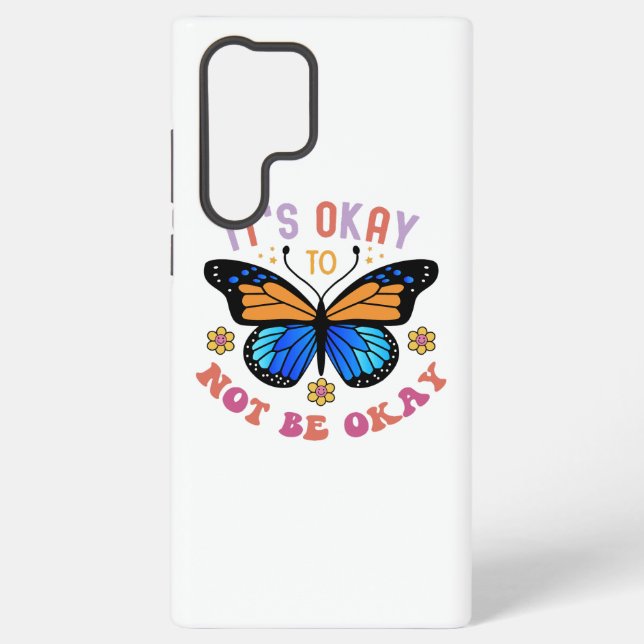 Mental Health Awareness Monarch Butterfly Samsung Galaxy Hülle (Rückseite)