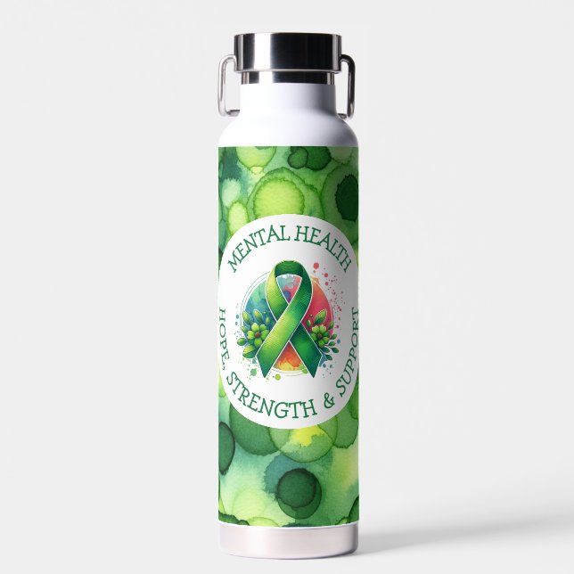 Mental Health Awareness - Support Strength Support Trinkflasche (Vorne)