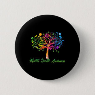 Mental Health Awareness Tree Button