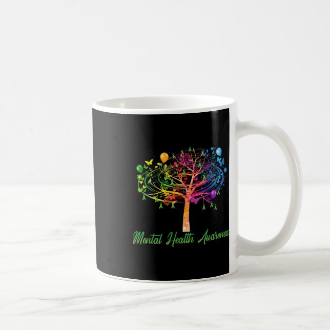 Mental Health Awareness Tree Kaffeetasse (Rechts)