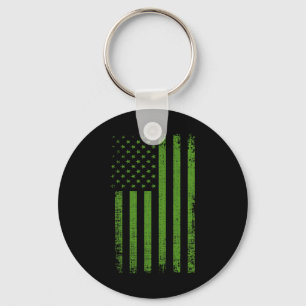 "Mental Health Awareness USA Flag Green" Schlüsselanhänger