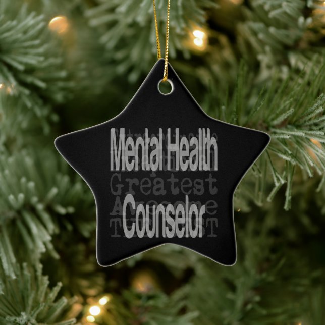 Mental Health Counselor Extraordinaire Keramik Ornament (Baum)