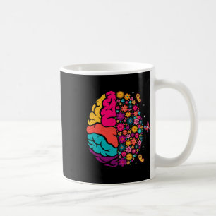 Mental Health Floral Brain Depression Awareness Co Kaffeetasse