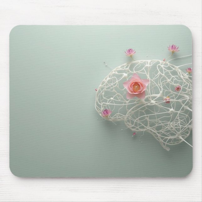 Mental Health Growth Art Notebook Mousepad (Vorne)