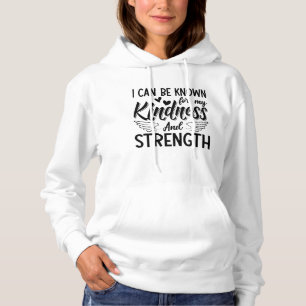 Mental Health Kindness And Strength Anxiety Anxie Hoodie