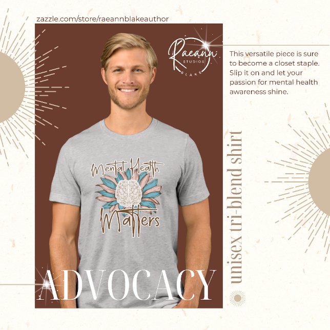 Mental Health Matters Unisex Tri-Blend Shirt (Von Creator hochgeladen)