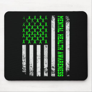 Mental Health S American Flag Mental Health Awaren Mousepad
