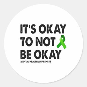 Mental Health S Awareness Premium _1 Runder Aufkleber