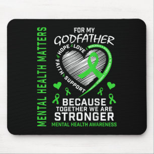 Mental Health S Godvater Mental Health Awareness Mousepad