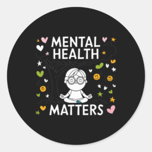 Mental Health S Mindful Medical Art Sticker