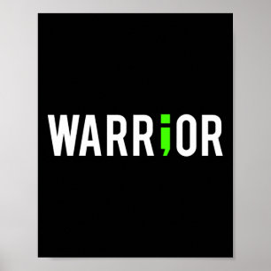 Mental Health Semi Colon Warrior Design Geschenk f Poster