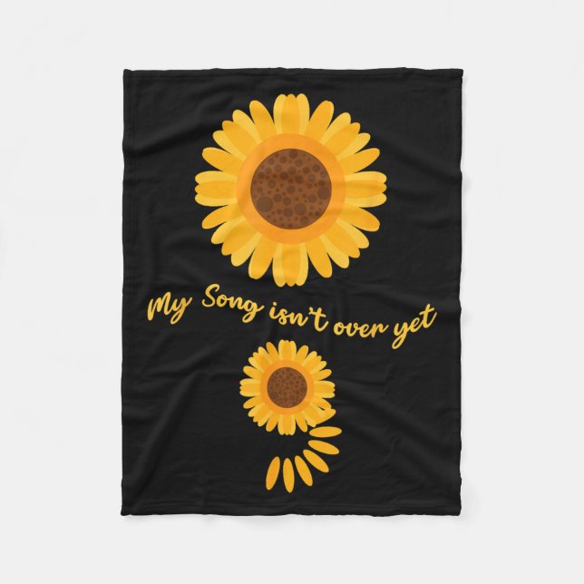 Mental Health Semicolon Sunflower Suicide Preventi Fleecedecke (Vorderseite)