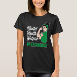 Mental Health Warrior Unzerbrechliches Bewusstsein T-Shirt