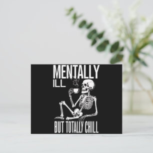 Mental-Ill, aber Totally Chill Halloween-Kostüm Postkarte