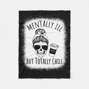 Mental Ill, aber Totally Chill Halloween Kostüm S Fleecedecke
