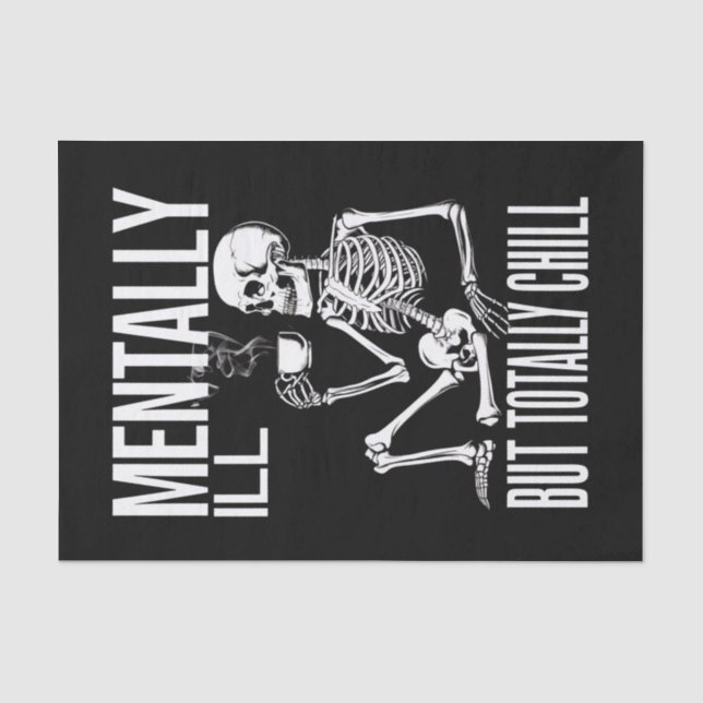 Mental-Ill, aber Totally Chill Halloween-Kostüm Seidenpapier (Vorderseite)