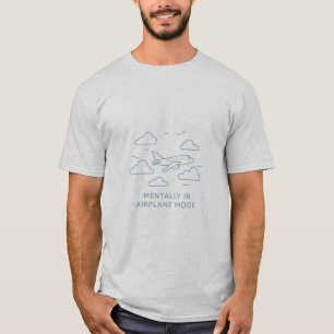 Mental im Flugzeugmodus – Minimalistisches Reise-T T-Shirt