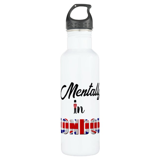 Mental in London Wasserflasche Edelstahlflasche (Vorderseite)