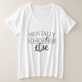 MENTAL IRGENDWO ANDERS - Vintage Streetwear Große Größe T-Shirt