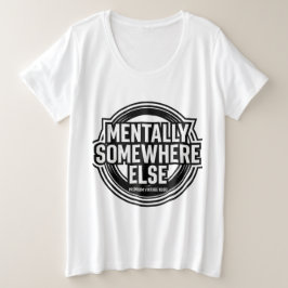 MENTAL IRGENDWO ANDERS - Vintage Streetwear Große Größe T-Shirt
