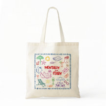 Mental Italien Tote Tag - Ästhetischer Sommer
