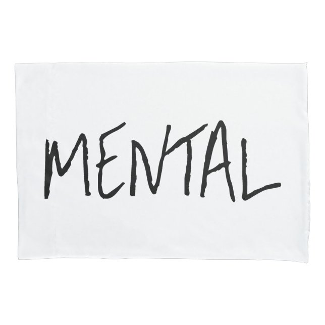 "MENTAL" KISSENBEZUG (Vorderseite)