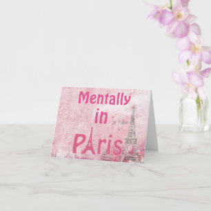 Mental Paris Grußkarte Karte