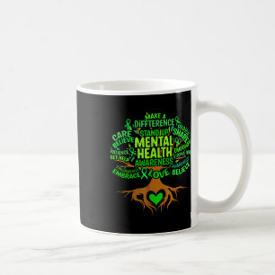Mentale Health Awareness Tree Mens Womens Grreen R Kaffeetasse