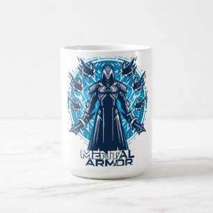 Mentale Rüstung - Hoodie Krieger Figur Kaffeetasse