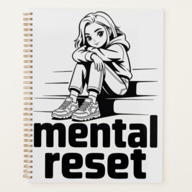 Mentaler Neustart – Edition Stille Reflexion Planer (Vorderseite)