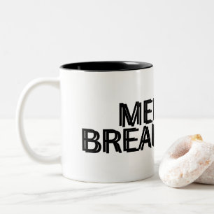Mentaler Zusammenbruch Minimalist  Zweifarbige Tasse