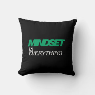 Mentalität ist alles, Inspirierend, Motivierend Kissen
