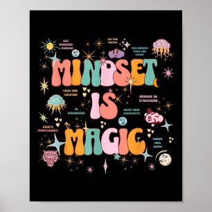 Mentalität ist magische Selbstfürsorge Psychische Poster