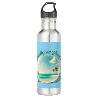 mentally on vacation design edelstahlflasche