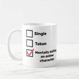 Mentally verabredete eine Animzeichensymbole-Tasse Kaffeetasse