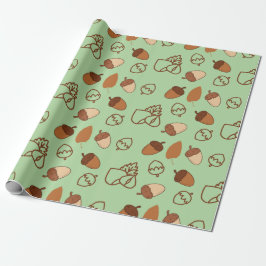Menthol Green Seamless Wrapping Paper: Hazelnut Geschenkpapier