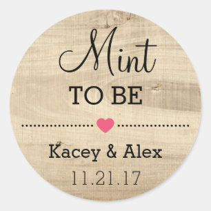 Mention Pour Être Stickers Mariage Rustique En Boi