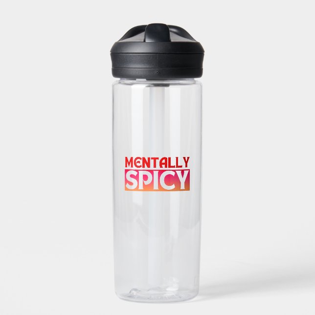 MENTLICH SPICY QUOTES TYPOGRAPHIE TRINKFLASCHE (Vorderseite)
