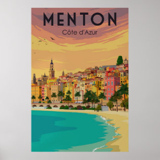 Menton, Cote d'Azur Poster