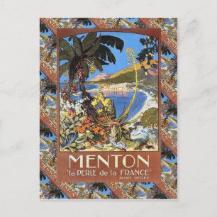 Menton, Die Perle Frankreichs Postkarte