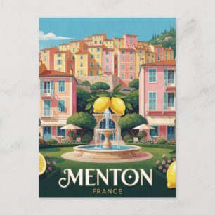 Menton Frankreich Französische Riviera Postkarte