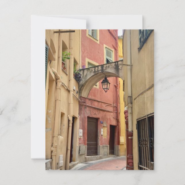 Menton, Frankreich-Karte (Vorderseite)