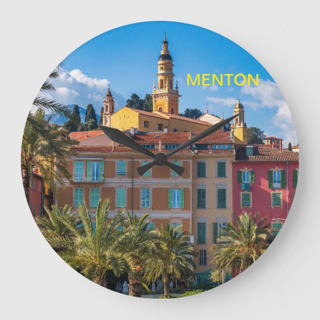 Menton Große Wanduhr (Vorderseite)