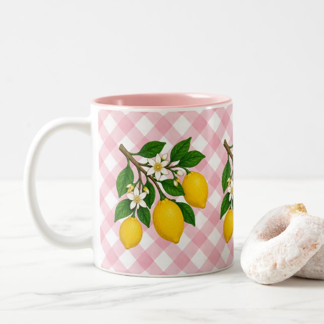 Menton Lemon Two-Tone Mug (Avec donut)
