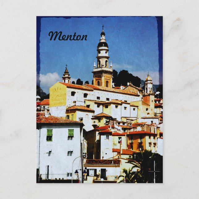 Menton, Provence Postkarte (Vorderseite)