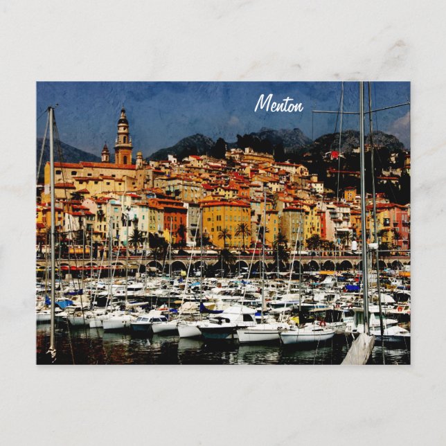 Menton, Provence Postkarte (Vorderseite)