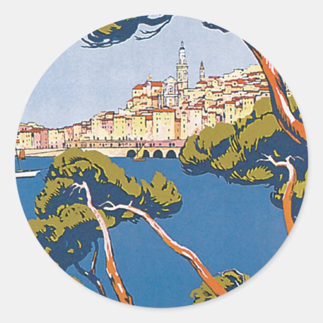 Menton Runder Aufkleber (Vorderseite)