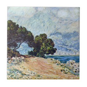 Menton Seen von Cap Martin von Claude Monet Fliese